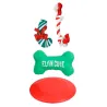 Lot 4 jouets Noël pour chien - Peluche & accessoires jeu