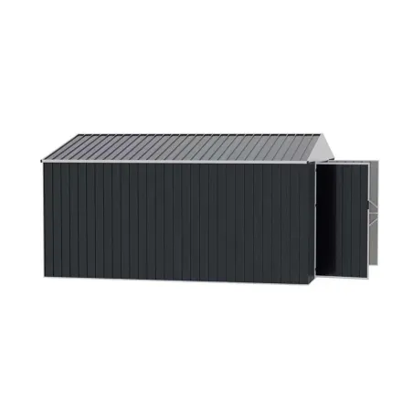 Abri de jardin Escaut acier 12,33m² - 2 portes battantes