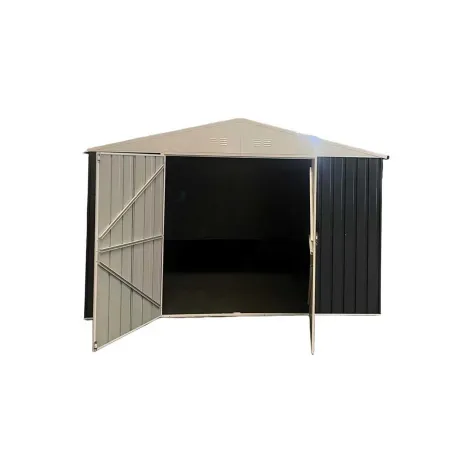 Abri de jardin Escaut acier 12,33m² - 2 portes battantes