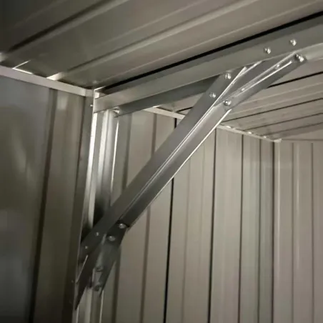 Abri de jardin Escaut acier 12,33m² - 2 portes battantes