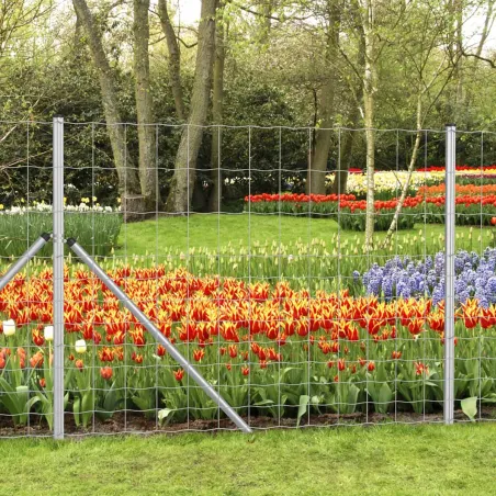 Grillage galvanisé 1,4m x 50m - Mailles renforcées 15cm