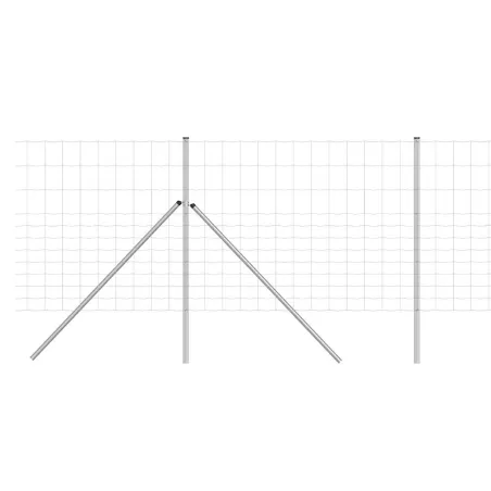 Grillage galvanisé 1,4m x 50m - Mailles renforcées 15cm