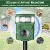 Répulsif solaire/USB ultrasons + flash - 8m - Anti-nuisibles