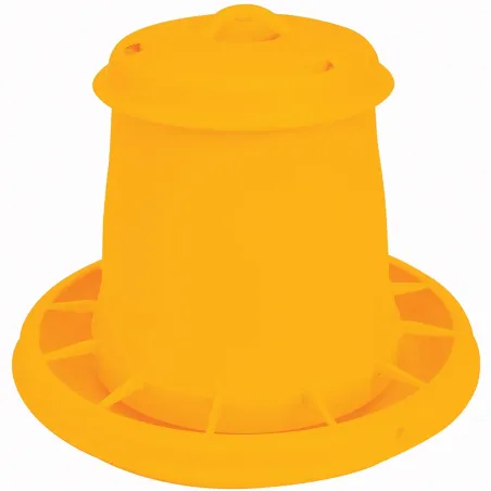Mangeoire trémie plastique 3,5 kg - Jaune - NOVITAL