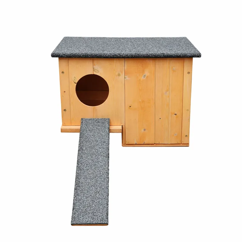 Nichoir chicane bois pour canards d'ornement 45x27x33 cm