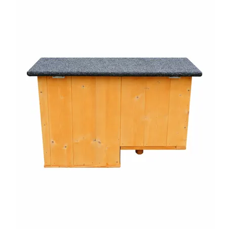 Nichoir chicane bois pour canards d'ornement 45x27x33 cm