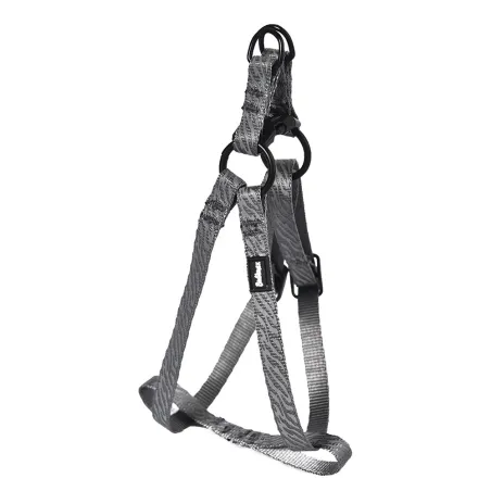 Harnais nylon gris réfléchissant 65-80 cm ajustable