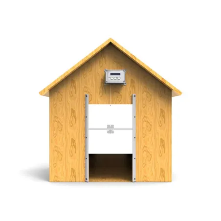 Portier solaire programmable pour poulailler 32x29,8 cm