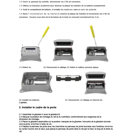 Portier solaire programmable pour poulailler 32x29,8 cm