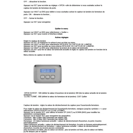 Portier solaire programmable pour poulailler 32x29,8 cm