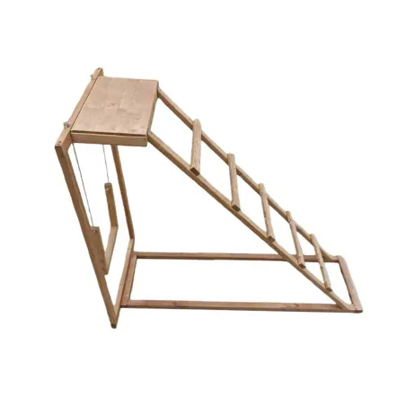 Perchoir bois avec échelle et balançoire pour poules