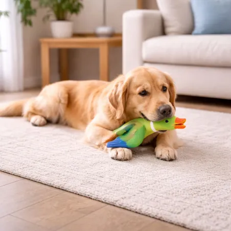 Canard jouet pour chien - 21 cm en latex résistant