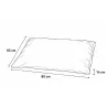Coussin confort toile Oxford 85x65 cm pour animaux