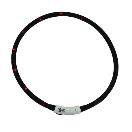 Collier LED noir réglable - Visibilité 500m
