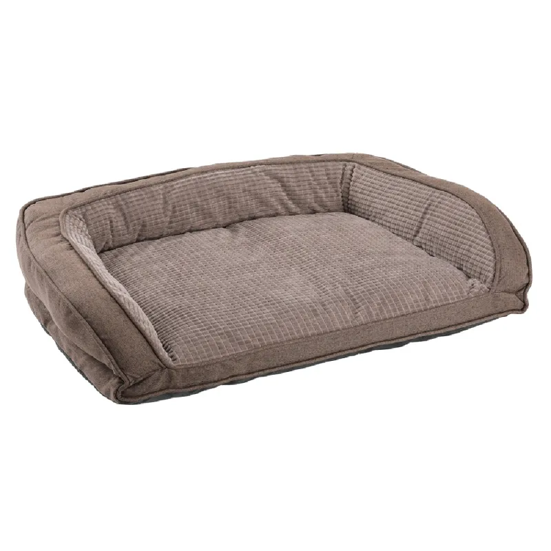Coussin antidérapant doux pour chien - 90x63cm Marron
