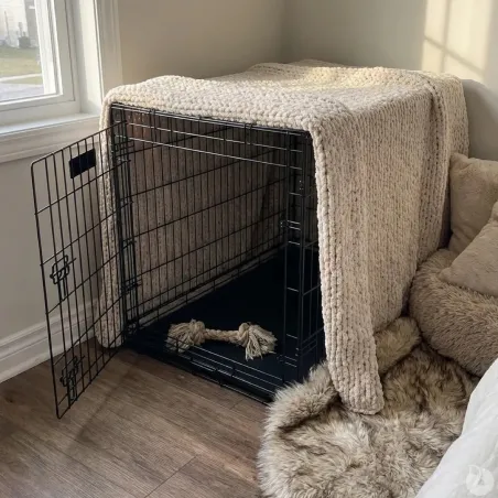 Cage métallique avec plateau 122x75x82 cm pour élevage