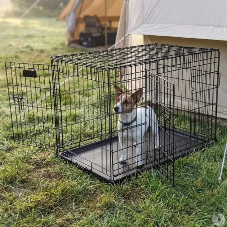 Cage métallique avec plateau 122x75x82 cm pour élevage