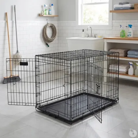 Cage métallique avec plateau 122x75x82 cm pour élevage