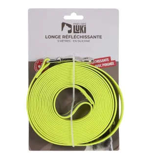 Longe silicone jaune fluo 5m - Visibilité optimale