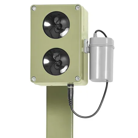 Répulsif CHZ200 sur pied - Ultrasons anti-rongeurs 2000m²