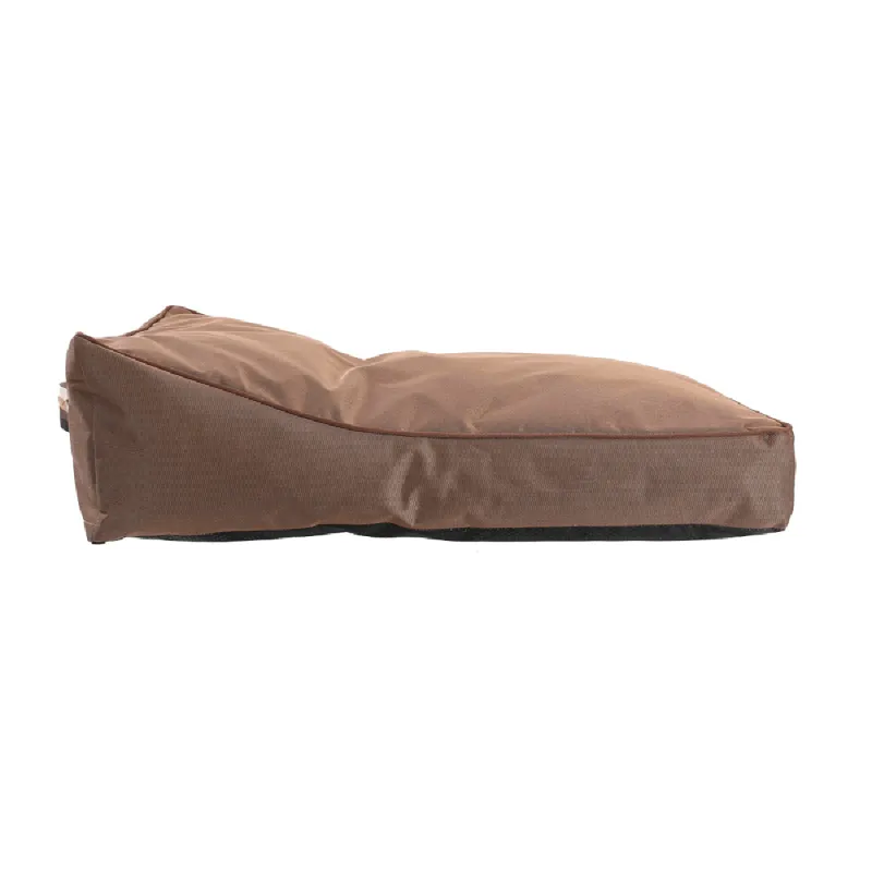 Coussin chien imperméable 90x70cm - Polyester 600D marron