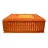Caisse transport volailles HD 74x54x27 cm orange sécurisée