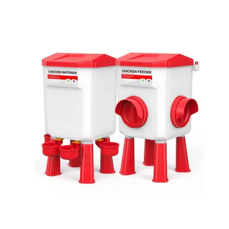 Kit mangeoire 12 kg + abreuvoir 11 L pour volailles