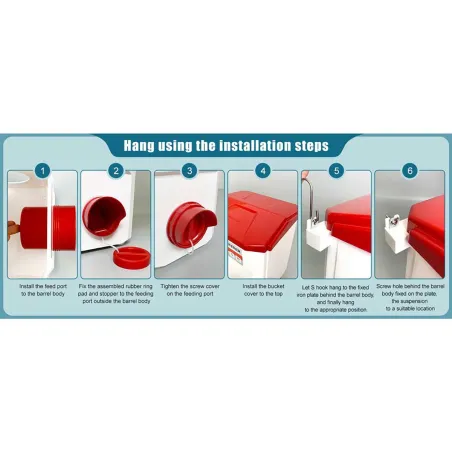 Kit mangeoire 12 kg + abreuvoir 11 L pour volailles