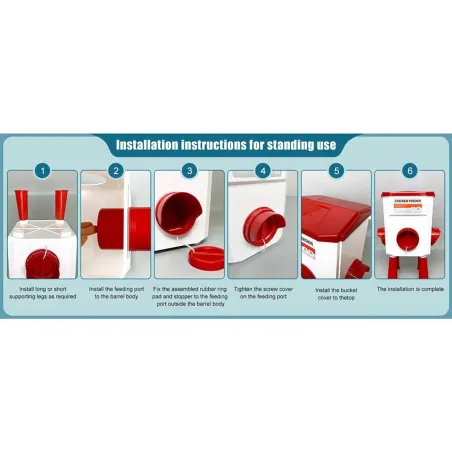 Kit mangeoire 12 kg + abreuvoir 11 L pour volailles