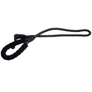 Longe nylon kaki réfléchissante 120 cm pour chien