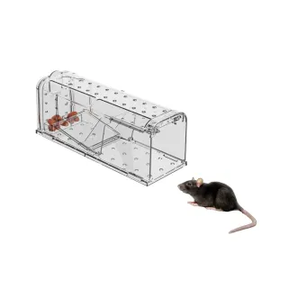 Lot de 2 cages à souris résistantes en plastique aéré