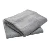 Serviette microfibre chien - Motif os gris 110x60 cm