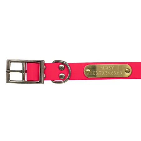 Collier gravable BioThane Beta 60x2,5 cm 6 couleurs ajustable