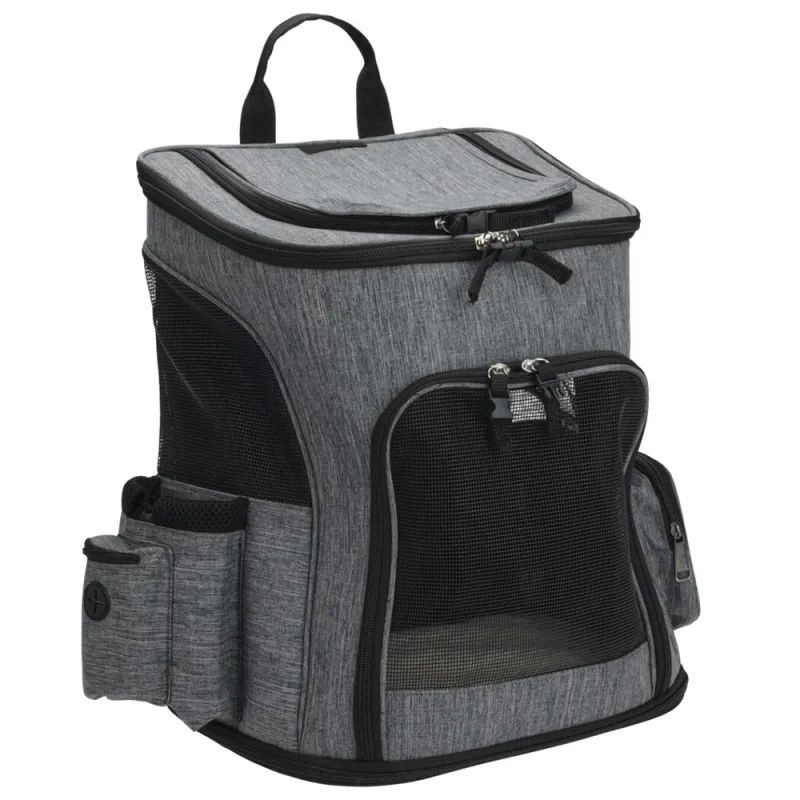 Sac de transport pliable pour animaux gris 32,5x25x40 cm