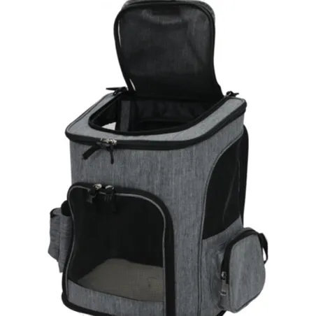 Sac de transport pliable pour animaux gris 32,5x25x40 cm