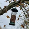Distributeur de graines métal Ø9x20cm pour oiseaux
