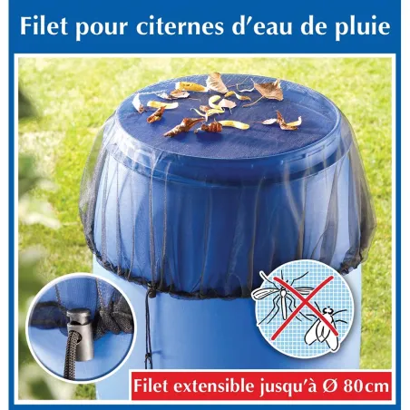 Filet protecteur pour citerne d'eau de pluie 80 cm