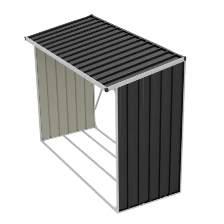 Abri à bûches métal 2,6 stères - Bûches 50 cm