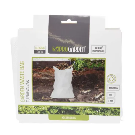 Lot de 4 sacs déchets jardin 60x80cm à ficelle