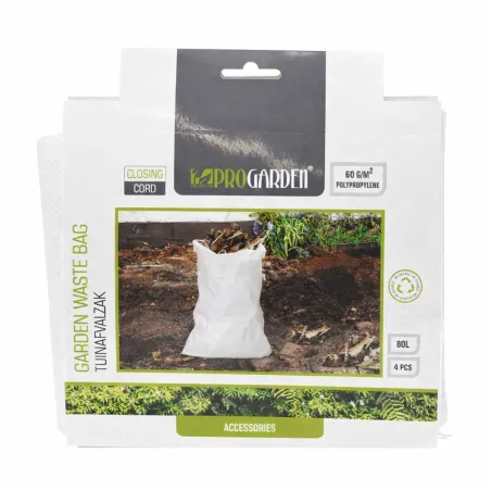 Lot de 4 sacs déchets jardin 60x80cm à ficelle