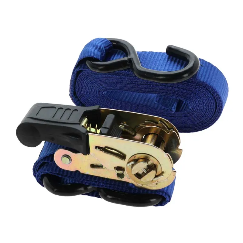 Sangle à cliquet 5m bleu corail - 350 daN pour transport