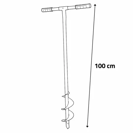 Tarière manuelle pour clôtures et plantations