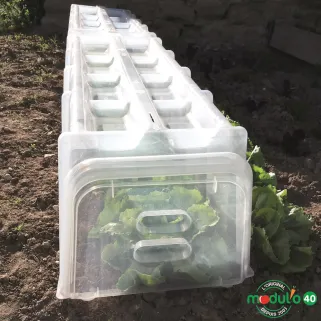 Lot de 2 fermetures pour tunnel de culture 37x5cm