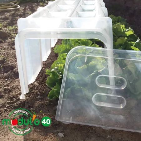 Lot de 2 fermetures pour tunnel de culture 37x5cm