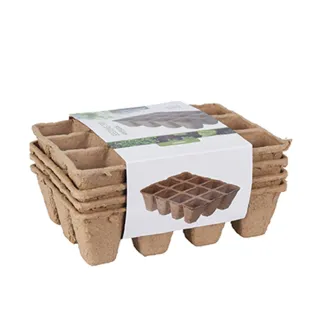 Plateaux semis biodégradables - Lot de 4 - Éco-responsables