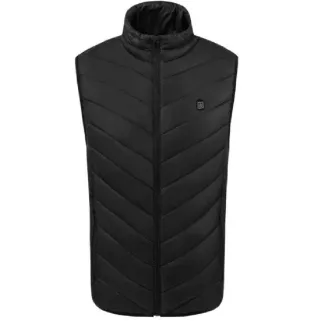Gilet chauffant 3 niveaux noir M à 3XL - Chauffage USB