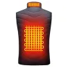 Gilet chauffant 3 niveaux noir M à 3XL - Chauffage USB