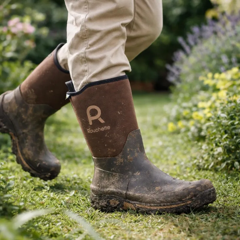 Bottes Clean Garden souples et imperméables marron 40-47