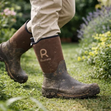 Bottes Clean Garden souples et imperméables marron 40-47