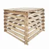 Composteur bois 510L - 80x80cm avec couvercle